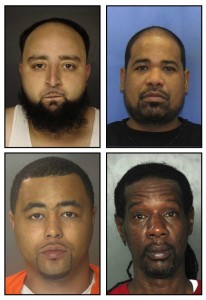 Toye A. Jackson (clockwise from top left), 36, Nakia Clark, 38, Daniel Cheung, 30, and Darryl Naylor, 52, are included in the latest round of Operation Silent Night arrests. 