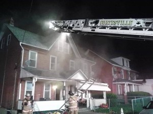 Firefighters responded to the 500 block of Olive Street Tuesday night for a blaze that was brought under control in about 20 minutes, said Coatesville Interim Fire Chief Jim Lentz.