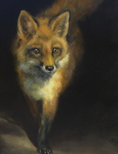 “Chester County Fox” is one of the paintings by Sandra Severson that will be displayed at the Chester County Art Association.