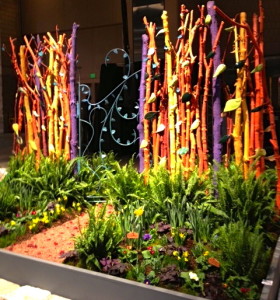 An installation by an artistic team from the Chester County Art Association,  entitled “Hockney’s Haven” and inspired by a David Hockney painting, will be displayed at the 2013 Philadelphia Flower Show.