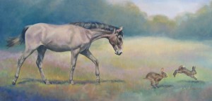 “Parade” by Sandra Severson is one of the paintings that will be discussed during a free gallery talk on Saturday at the Chester County Art Association. 