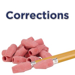 Corrections