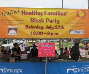 Hundreds gathered at the Brandywine Center on East Lincoln Highway for the Healthy Families' Block Party on Saturday.