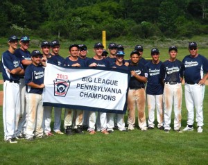 The Under 18 Chester County All-Stars celebrate their state championship.