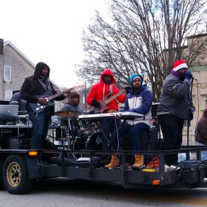 DJ Dre Money and his 50/50 LG Entertainment band won best float for a commercial business.