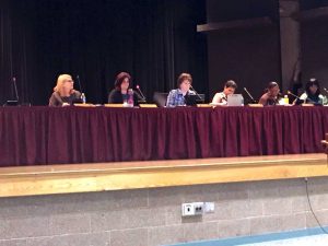 At the noticeably quiet and uneventful committee meeting and special board meeting of the Coatesville Area School District Tuesday, neither school board members, nor superintendent Dr. Cathy Taschner addressed accusations made by the group, “The Movement,” at the last school board meeting in April.