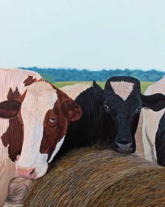 Two Cows by Kimberly English, as seen at Mala Galleria.