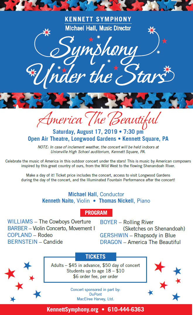 On Stage Kennett Symphony Under The Stars The Coatesville Times